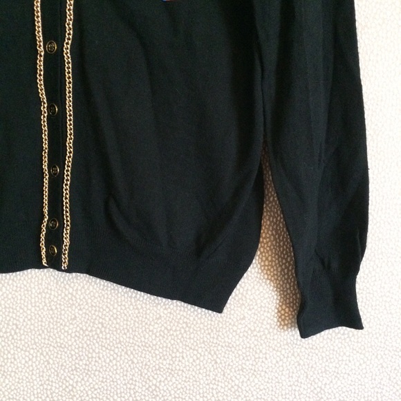 L 🆕 Merona Gold Chain Cardigan New - Picture 4 of 8